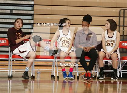 Thumbnail 2 in Notre Dame Academy vs Oaks Christian (West Coast Holiday Classic) photogallery.