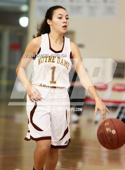 Thumbnail 1 in Notre Dame Academy vs Oaks Christian (West Coast Holiday Classic) photogallery.