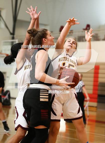 Thumbnail 2 in Notre Dame Academy vs Oaks Christian (West Coast Holiday Classic) photogallery.