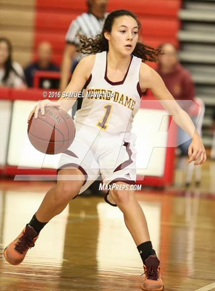 Thumbnail 2 in Notre Dame Academy vs Oaks Christian (West Coast Holiday Classic) photogallery.