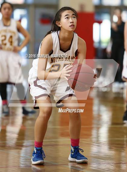 Thumbnail 2 in Notre Dame Academy vs Oaks Christian (West Coast Holiday Classic) photogallery.