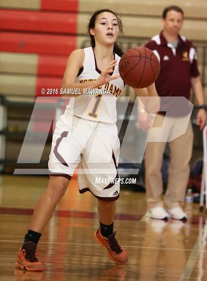 Thumbnail 2 in Notre Dame Academy vs Oaks Christian (West Coast Holiday Classic) photogallery.