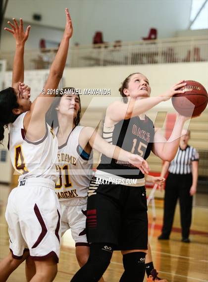 Thumbnail 1 in Notre Dame Academy vs Oaks Christian (West Coast Holiday Classic) photogallery.