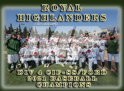 Thumbnail 1 in Royal vs. Rancho Cucamonga (CIF SS DIV 4 Championship) photogallery.