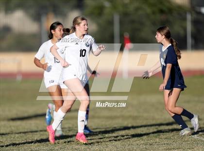 Thumbnail 1 in Ironwood Ridge vs Pusch Ridge Christian Academy (Kelly Pierce Soccer Tournament) photogallery.