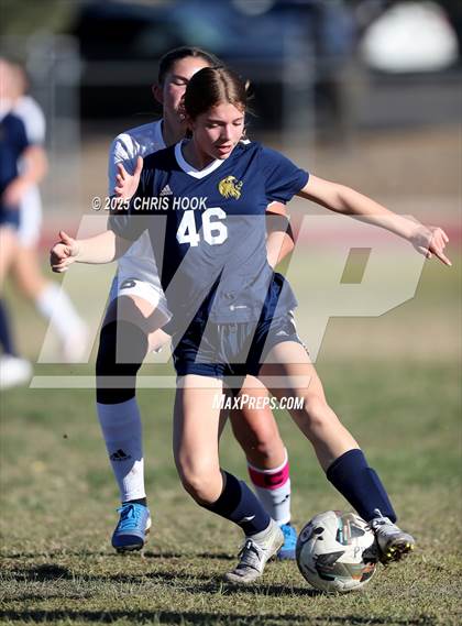 Thumbnail 2 in Ironwood Ridge vs Pusch Ridge Christian Academy (Kelly Pierce Soccer Tournament) photogallery.