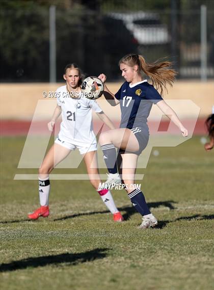Thumbnail 3 in Ironwood Ridge vs Pusch Ridge Christian Academy (Kelly Pierce Soccer Tournament) photogallery.