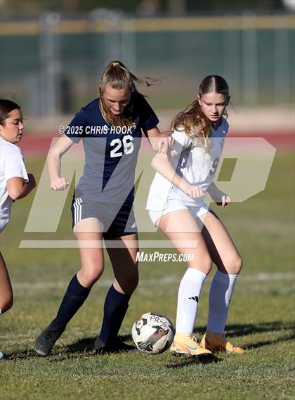 Thumbnail 3 in Ironwood Ridge vs Pusch Ridge Christian Academy (Kelly Pierce Soccer Tournament) photogallery.