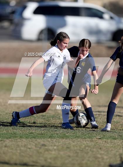 Thumbnail 3 in Ironwood Ridge vs Pusch Ridge Christian Academy (Kelly Pierce Soccer Tournament) photogallery.