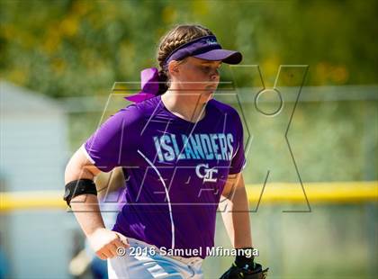 Thumbnail 3 in Grand Island vs. Columbus (Lincoln Public Schools Softball Classic) photogallery.