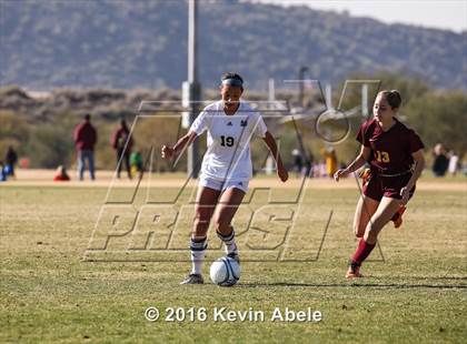 Thumbnail 2 in Desert Vista vs Mountain Pointe (Reach 11 Arizona Showcase) photogallery.