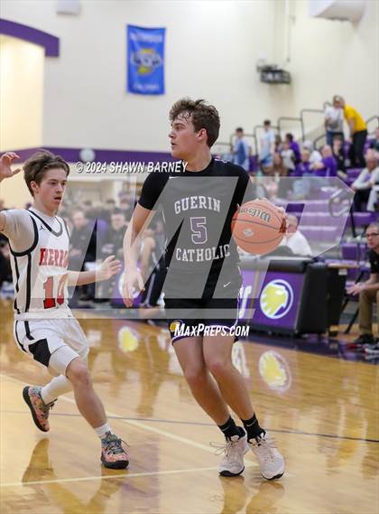 Thumbnail 2 in Herron @ Guerin Catholic (IHSAA 3A Sectional 27 First Round) photogallery.