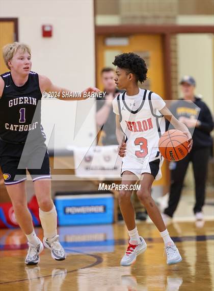 Thumbnail 3 in Herron @ Guerin Catholic (IHSAA 3A Sectional 27 First Round) photogallery.