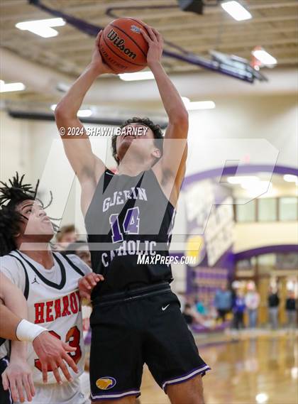 Thumbnail 2 in Herron @ Guerin Catholic (IHSAA 3A Sectional 27 First Round) photogallery.
