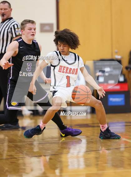 Thumbnail 1 in Herron @ Guerin Catholic (IHSAA 3A Sectional 27 First Round) photogallery.