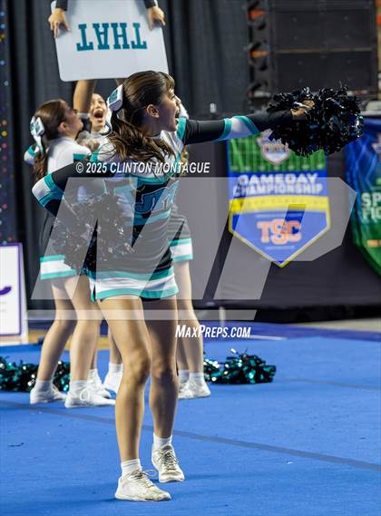 Thumbnail 3 in St. John Paul II Catholic - Cheer (AIA Division IV Prelims) photogallery.