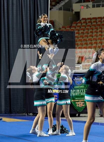 Thumbnail 3 in St. John Paul II Catholic - Cheer (AIA Division IV Prelims) photogallery.