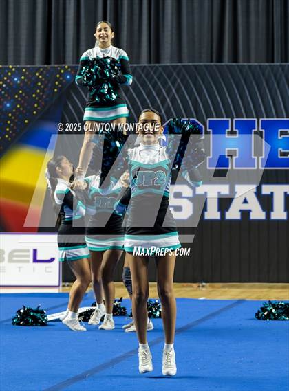 Thumbnail 1 in St. John Paul II Catholic - Cheer (AIA Division IV Prelims) photogallery.