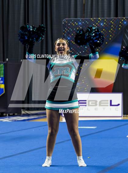 Thumbnail 1 in St. John Paul II Catholic - Cheer (AIA Division IV Prelims) photogallery.