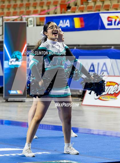 Thumbnail 3 in St. John Paul II Catholic - Cheer (AIA Division IV Prelims) photogallery.