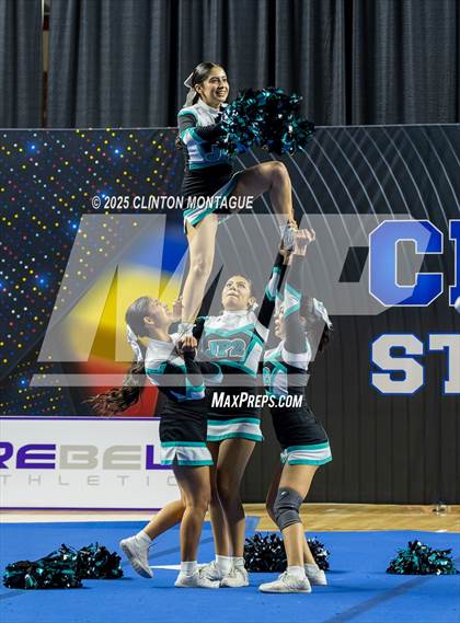 Thumbnail 2 in St. John Paul II Catholic - Cheer (AIA Division IV Prelims) photogallery.