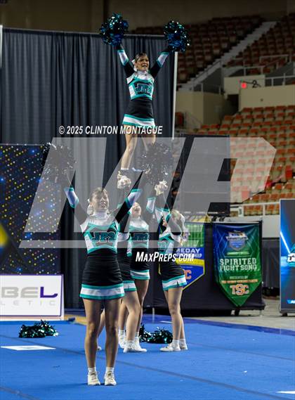 Thumbnail 3 in St. John Paul II Catholic - Cheer (AIA Division IV Prelims) photogallery.