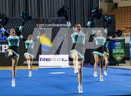 Thumbnail 3 in St. John Paul II Catholic - Cheer (AIA Division IV Prelims) photogallery.