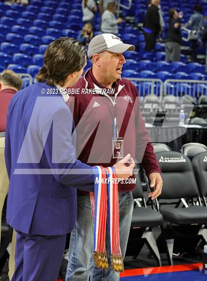 Thumbnail 3 in Flatonia vs. LaPoynor (UIL 2A Basketball State Semifinal Medal Ceremony) photogallery.