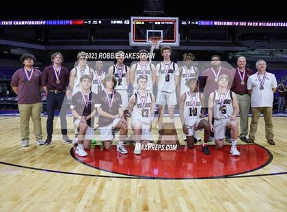 Thumbnail 1 in Flatonia vs. LaPoynor (UIL 2A Basketball State Semifinal Medal Ceremony) photogallery.