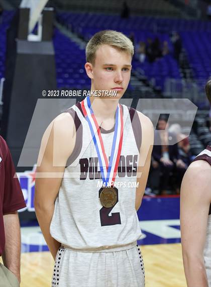 Thumbnail 3 in Flatonia vs. LaPoynor (UIL 2A Basketball State Semifinal Medal Ceremony) photogallery.