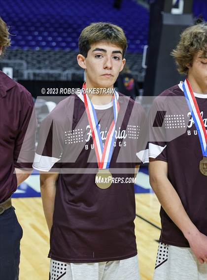 Thumbnail 1 in Flatonia vs. LaPoynor (UIL 2A Basketball State Semifinal Medal Ceremony) photogallery.