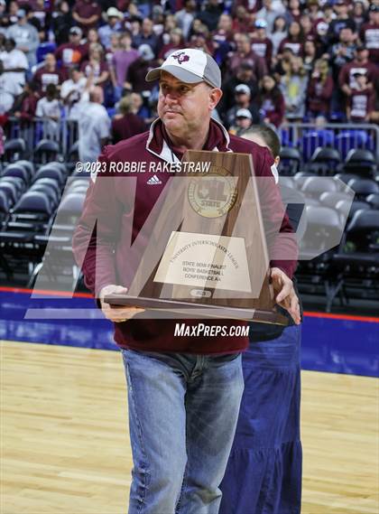 Thumbnail 1 in Flatonia vs. LaPoynor (UIL 2A Basketball State Semifinal Medal Ceremony) photogallery.