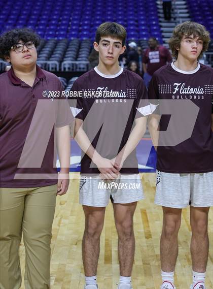 Thumbnail 1 in Flatonia vs. LaPoynor (UIL 2A Basketball State Semifinal Medal Ceremony) photogallery.