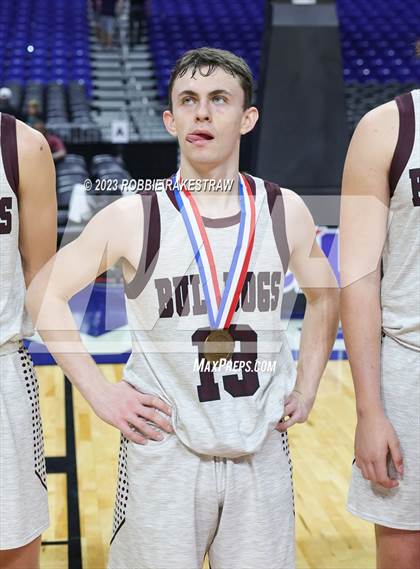 Thumbnail 1 in Flatonia vs. LaPoynor (UIL 2A Basketball State Semifinal Medal Ceremony) photogallery.