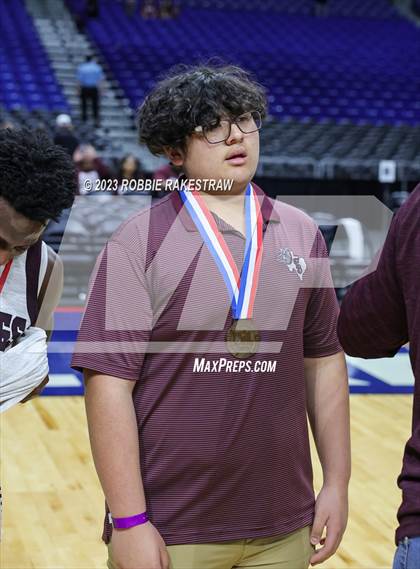 Thumbnail 1 in Flatonia vs. LaPoynor (UIL 2A Basketball State Semifinal Medal Ceremony) photogallery.