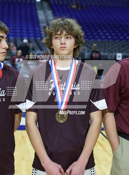 Thumbnail 1 in Flatonia vs. LaPoynor (UIL 2A Basketball State Semifinal Medal Ceremony) photogallery.