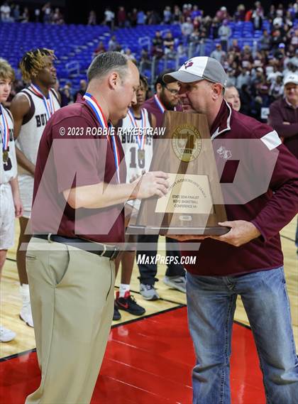 Thumbnail 3 in Flatonia vs. LaPoynor (UIL 2A Basketball State Semifinal Medal Ceremony) photogallery.