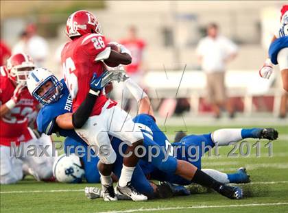 Thumbnail 1 in Bingham vs. Orange Lutheran (Mission Viejo Football Classic) photogallery.