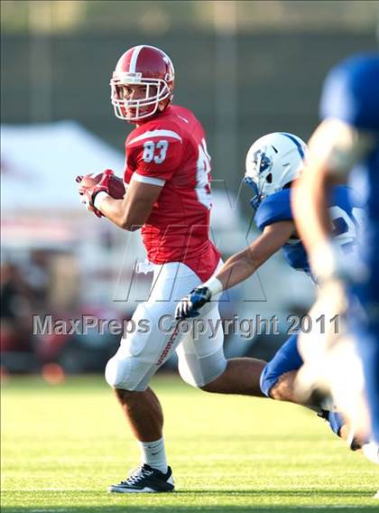 Thumbnail 2 in Bingham vs. Orange Lutheran (Mission Viejo Football Classic) photogallery.