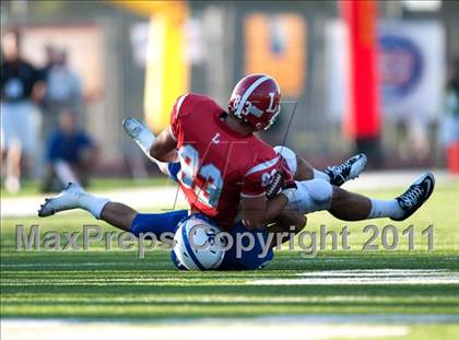 Thumbnail 1 in Bingham vs. Orange Lutheran (Mission Viejo Football Classic) photogallery.