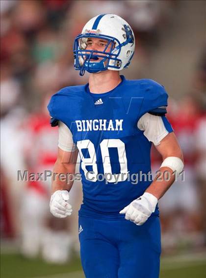 Thumbnail 2 in Bingham vs. Orange Lutheran (Mission Viejo Football Classic) photogallery.