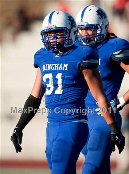 Thumbnail 2 in Bingham vs. Orange Lutheran (Mission Viejo Football Classic) photogallery.