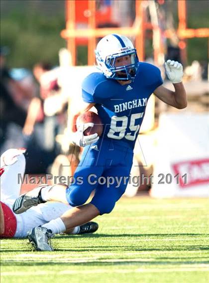 Thumbnail 3 in Bingham vs. Orange Lutheran (Mission Viejo Football Classic) photogallery.