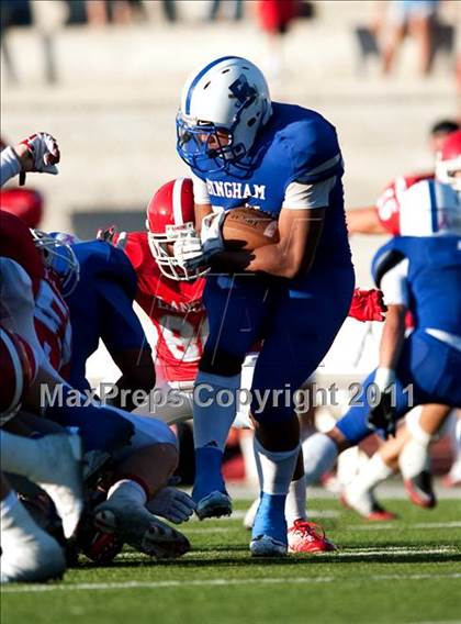 Thumbnail 1 in Bingham vs. Orange Lutheran (Mission Viejo Football Classic) photogallery.