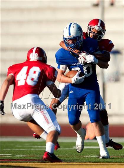 Thumbnail 2 in Bingham vs. Orange Lutheran (Mission Viejo Football Classic) photogallery.