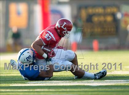 Thumbnail 3 in Bingham vs. Orange Lutheran (Mission Viejo Football Classic) photogallery.