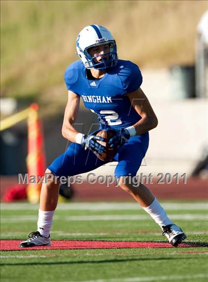 Thumbnail 3 in Bingham vs. Orange Lutheran (Mission Viejo Football Classic) photogallery.