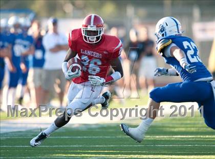 Thumbnail 2 in Bingham vs. Orange Lutheran (Mission Viejo Football Classic) photogallery.