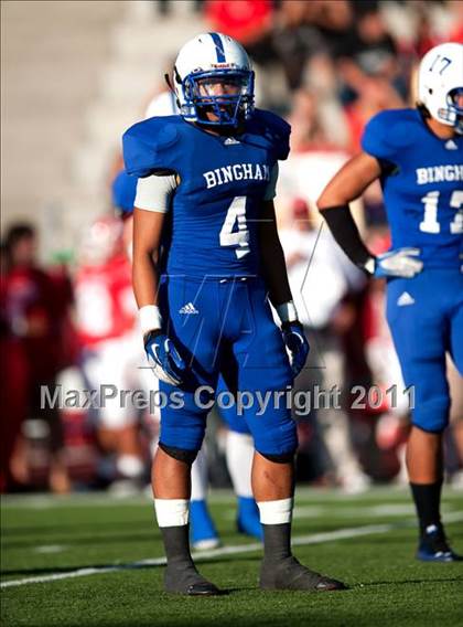 Thumbnail 1 in Bingham vs. Orange Lutheran (Mission Viejo Football Classic) photogallery.
