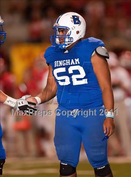 Thumbnail 2 in Bingham vs. Orange Lutheran (Mission Viejo Football Classic) photogallery.